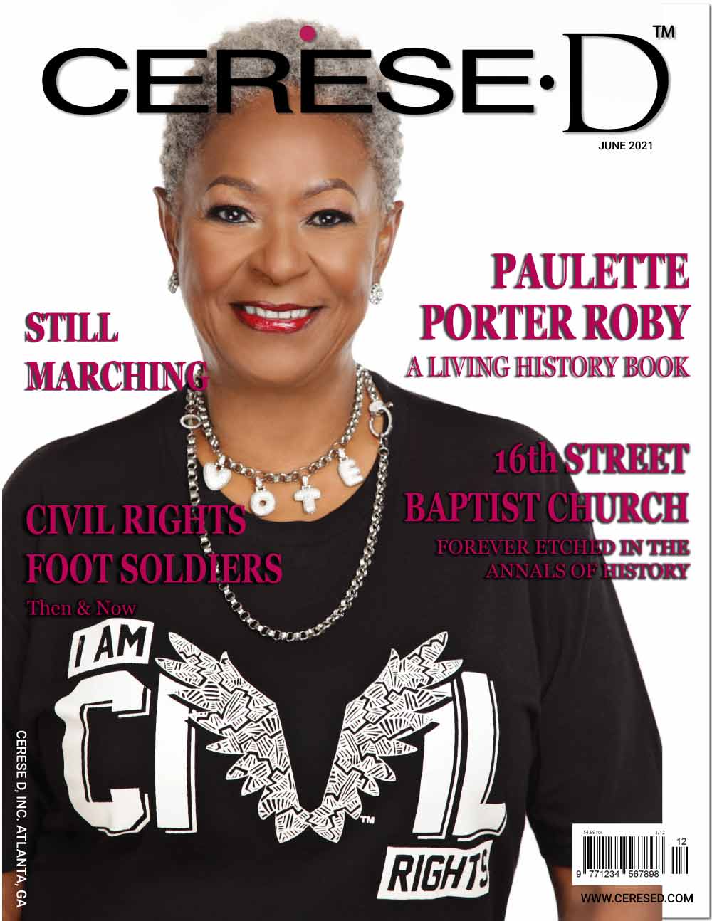 June 2021 Cerese D Magazine cover featuring Paulette Roby
